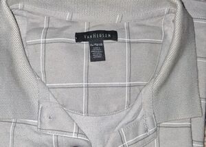 Van Heusen Light Gray Checkered Shirt
